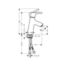 Змішувач для умивальника Hansgrohe Talis S 80 з донним клапаном Push-Open, хром (72011000)