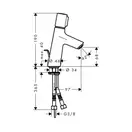 Hansgrohe Talis Select S 80 Смеситель для умывальника, хром (72040000)