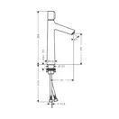 Hansgrohe Talis Select S 190 Смеситель для умывальника, хром (72045000)
