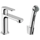 Змішувач для умивальника Hansgrohe Rebris S 110 з гігієнічною лійкою, Chrome (72215000)