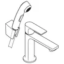Змішувач для умивальника Hansgrohe Rebris E 110 гігiєнічною лійкою, Chrome (72216000)