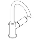 Смеситель для раковины высокий 210 Hansgrohe Rebris S (цвет - хром), с донным клапаном 72536000