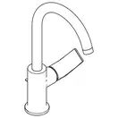 Смеситель для раковины Hansgrohe Rebris E, черный (72576670)