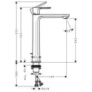 Hansgrohe Rebris S 240 CoolStart Смеситель для умывальника, хром (72580000)