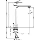 Hansgrohe Rebris S 240 CoolStart Смеситель для умывальника, хром (72580000)