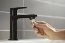 Hansgrohe Rebris E Смеситель для раковины, черный матовый (72589670)