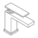 Змішувач для раковини 80 CoolStart EcoSmart+ Hansgrohe Tecturis E (колір - білий матовий), без донного клапана 73001700