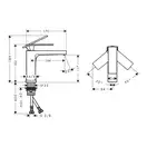 Hansgrohe Tecturis E 110 EcoSmart+ Смеситель для раковины, хром (73011000)