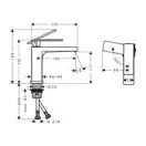 Hansgrohe Tecturis E Смеситель для раковины, черный матовый (73012670)