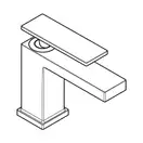 Кран для раковини тільки для холодної води 80 EcoSmart+ Hansgrohe Tecturis E (колір - хром) 73013000