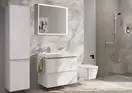Змішувач для раковини 110 CoolStart EcoSmart+ Hansgrohe Tecturis E (колір - білий матовий), з донним клапаном 73014700