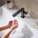 HANSGROHE Tecturis E 110 Fine Смеситель для раковины, черный матовый (73020670)