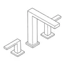 Змішувач для раковини 150 EcoSmart+ Hansgrohe Tecturis E (колір - білий матовий), з донним клапаном Push-Open 73030700