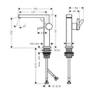 HANSGROHE Tecturis E Смеситель для раковины, хром (73041000)