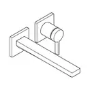 Hansgrohe Tecturis E Смеситель, настенный, мат белый (73051700)