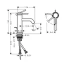 HANSGROHE Tecturis S Смеситель для раковины, матовая бронза (73302140)