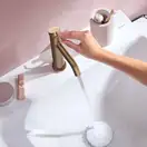 Hansgrohe Tecturis S Смеситель для раковины, матовая бронза (73312140)