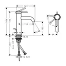 Hansgrohe Tecturis S Смеситель для раковины, белый матовый (73314700)