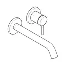 Hansgrohe Tecturis S Смеситель для раковины, черный матовый (73351670)