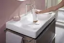Смеситель для раковины 150 CoolStart на 2 отверстия Hansgrohe Tecturis S (цвет - хром), с донным клапаном 73353000