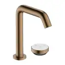 Смеситель для раковины 150 CoolStart на 2 отверстия Hansgrohe Tecturis S (цвет - матовоя бронза), с донным клапаном 73353140
