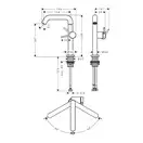Hansgrohe Tecturis S 210 Смеситель для раковины, белый (73360700)