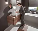 Смеситель для раковины Hansgrohe Vivenis (цвет - белый матовый), без донного клапана (75022700) фото 2 Aquada.com.ua