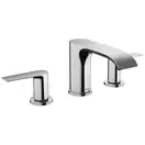 Змішувач для умивальника Hansgrohe Vivenis 90 на 3 отвори з донним клапаном, хром (75033000)