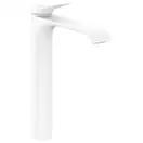 Смеситель для раковины высокий Hansgrohe Vivenis (цвет - белый матовый), с донным клапаном (75040700) фото 1 Aquada.com.ua