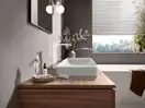 Смеситель для раковины высокий Hansgrohe Vivenis (цвет - белый матовый), с донным клапаном (75040700) фото 2 Aquada.com.ua