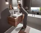 Смеситель для раковины высокий Hansgrohe Vivenis (цвет - чёрный матовый), без донного клапана (75042670) фото 2 Aquada.com.ua