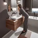 Hansgrohe Vivenis Смеситель для умывальника, черный (75050670)