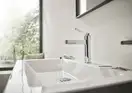 Смеситель для раковины Hansgrohe Finoris (цвет - хром), с донным клапаном (76020000) фото 2 Aquada.com.ua