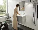 Смеситель для раковины Hansgrohe Finoris (цвет - хром), с донным клапаном (76020000) фото 4 Aquada.com.ua