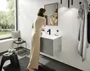 Смеситель для раковины Hansgrohe Finoris (цвет - чёрный матовый), с донным клапаном (76020670) фото 4 Aquada.com.ua
