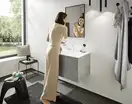 Смеситель для раковины Hansgrohe Finoris CoolStart (цвет - белый матовый), с донным клапаном Push Open (76024700) фото 3 Aquada.com.ua