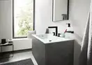 Смеситель для раковины высокий Hansgrohe Finoris (цвет - чёрный матовый), с донным клапаном Push Open (76034670) фото 3 Aquada.com.ua