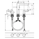 Смеситель для раковины высокий Hansgrohe Finoris (цвет - белый матовый), с донным клапаном Push Open (76034700) фото 3 Aquada.com.ua