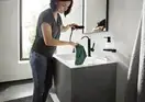Смеситель для раковины высокий, с вытяжным душем, 2 вида струи Hansgrohe Finoris (цвет - чёрный матовый), с донным клапаном Push Open (76063670) фото 9 Aquada.com.ua