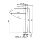 KOER KB-13007-05 Смеситель для умывальника, черный (KR3445)