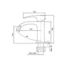KOER KB-12007-04 Смеситель для умывальника, хром+белый (KR5151)