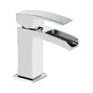 KOER KB-14007-04 Смеситель для умывальника, хром+белый (KR5155)