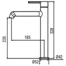 KOER KB-11029-05 Смеситель для умывальника, черный (KR5488)