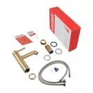 KOER KB-10029-12 Смеситель для умывальника, матовое золото (KR5501)