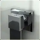 Смеситель для раковины (умывальника) KOHLMAN AXIS CHROME + BOX скрытого монтажа (QW180N)
