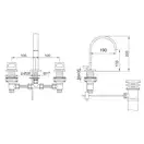Смеситель для раковины (умывальника) KOHLMAN NEXEN-S CHROME (SQB202U)