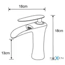 Смеситель для раковины MEXEN LYRA WHITE GOLD низкий (MEX-745300-25)