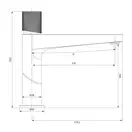Omnires Contour Смеситель для умывальника высокий, антрацит (CT8012AT)