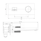 Omnires Contour Змішувач для умивальника, антрацит (CT8015AT)
