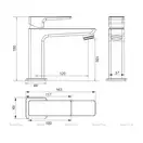 Omnires Parma Змішувач для умивальника, графіт (PM7410GR)